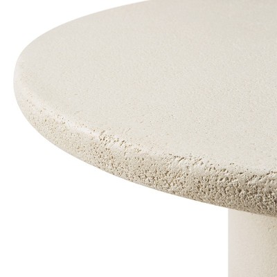Elements dining table, Off White microcement, by Ethnicraft Elements dining table, Off White microcement, by Ethnicraft