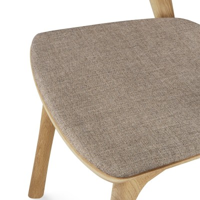Silla Bok tapizado Warm grey - Ethnicraft Silla Bok tapizado Warm grey - Ethnicraft
