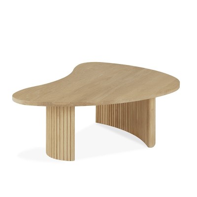Ethnicraft Boomerang Tables Basses en Acajou Brun Foncé