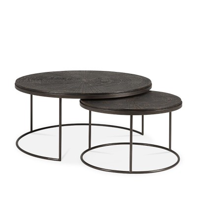 Nesting Minerals Coffee Table Set - Ethnicraft Nesting Minerals Coffee Table Set - Ethnicraft
