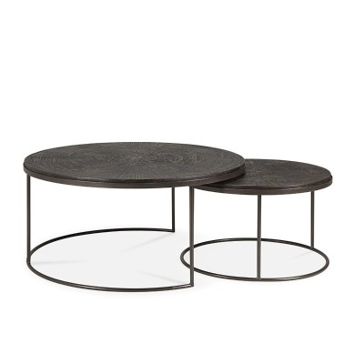 Nesting Minerals Coffee Table Set - Ethnicraft Nesting Minerals Coffee Table Set - Ethnicraft