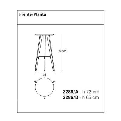 Sgabello Ido di Zanotta Sgabello Ido di Zanotta