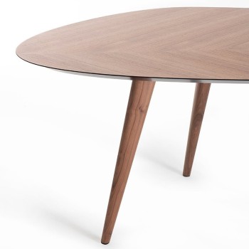 Zanotta, Tweed 2316 wooden table