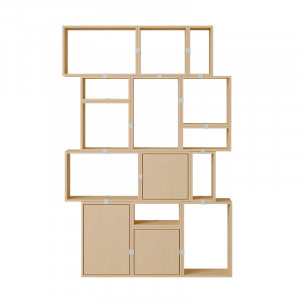 Stacked Storage System Bookcase, Config. 2 - Muuto