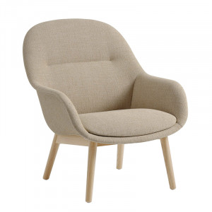 Fiber Lounge Armchair Wood base - Muuto