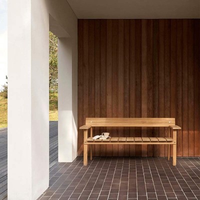 GL101 Timbur Banco de exterior Carl Hansen ambiente 1 GL101 Timbur Banco de exterior Carl Hansen ambiente 1