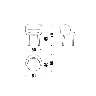 Moroso, Getlucky chair with oak base Moroso, Getlucky chair with oak base