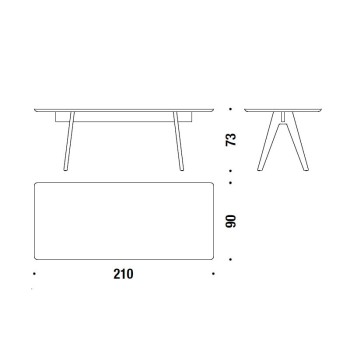 Mesa de comedor Mathilda de Moroso Mesa de comedor Mathilda de Moroso