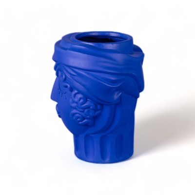 Jarrón Magna Graecia mujer color azul Seletti lateral trasero Jarrón Magna Graecia mujer color azul Seletti lateral trasero