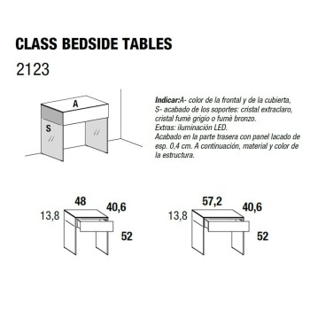 LAGO Table de chevet Class 2123 LAGO Table de chevet Class 2123