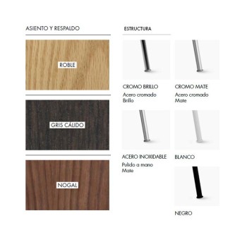 silla Globus madera diseño Stua