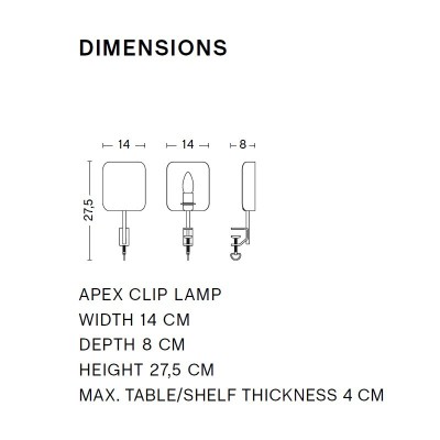HAY, Lámpara Apex Clip HAY, Lámpara Apex Clip