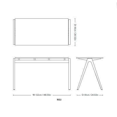 Daystak RD2 Table - &tradition Daystak RD2 Table - &tradition