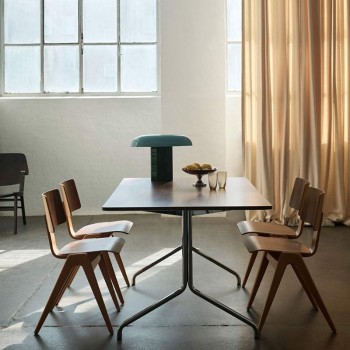 Silla Daystak RD1 haya y nogal &Tradition ambiente Silla Daystak RD1 haya y nogal &Tradition ambiente