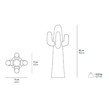 Miniatura Nerocactus Guframini Gufram medidas Miniatura Nerocactus Guframini Gufram medidas