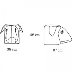 Pecora taburete Gli Amici Meritalia medidas