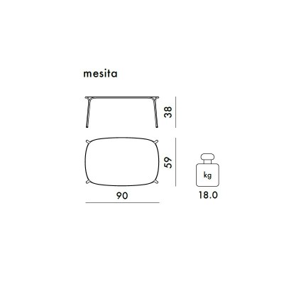 Mesa Lateral Hiray da Kartell