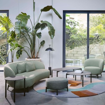 Sofá Lunam de Kartell - Tapicería Orsetto Sofá Lunam de Kartell - Tapicería Orsetto