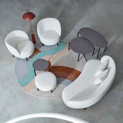 Divano Lunam di Kartell - Rivestimento Orsetto Divano Lunam di Kartell - Rivestimento Orsetto