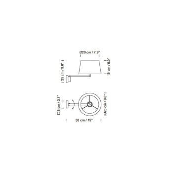 Americana Wall Sconce - Santa&Cole Americana Wall Sconce - Santa&Cole