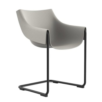 Silla Manta Cantilever de Vondom color Ecru Silla Manta Cantilever de Vondom color Ecru