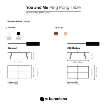 RS Barcelona You and me mesa ping pong indoor RS Barcelona You and me mesa ping pong indoor