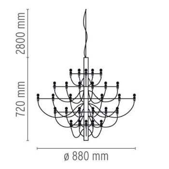 Plafonnier design 2097-30 Flos Plafonnier design 2097-30 Flos