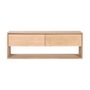 Mueble TV pequeño Nordic Roble - Etnicraft Mueble TV pequeño Nordic Roble - Etnicraft