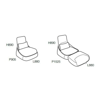 Hosu lounge armchair Coalesse