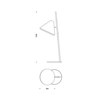 dimensiones Lámpara de pie Hello de Normann copenhagen dimensiones Lámpara de pie Hello de Normann copenhagen