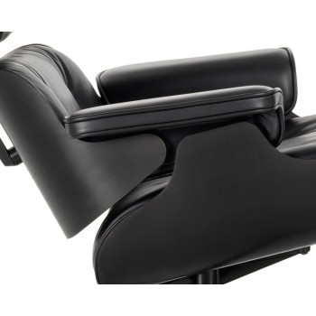 Poltrona e Otomano Preto - Vitra Poltrona e Otomano Preto - Vitra