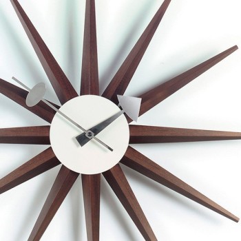 Reloj Sunburst Clock Nogal - Vitra