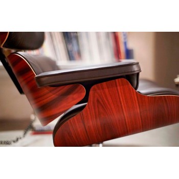 Chaise longue et Ottoman en palissandre Saints - Vitra Chaise longue et Ottoman en palissandre Saints - Vitra