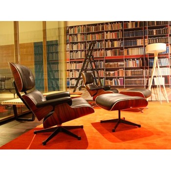 Espreguiçadeira e Otomano Rosewood Saints - Vitra Espreguiçadeira e Otomano Rosewood Saints - Vitra
